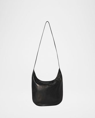 The Row Izzy North-South Crossbody Bag in Silky Leather