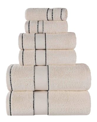 Superior Niles Giza Cotton Dobby Ultra-Plush Thick Soft Absorbent 6Pc Towel Set