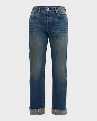 Moussy Vintage Hopewell Straight Cuffed Jeans