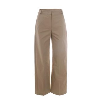 Patrizia Pepe Patrizia Pepe, Wide Trousers, female, Beige, Size: XS Wide Trousers