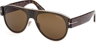 Tom Ford FT1074 LYLE-02 51J Mens Sunglasses Green Size 58