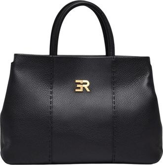 Ermanno Scervino Tassen, Dames, Zwart, ONE Size, Leer, Arabella Handtas