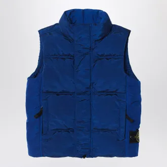Stone Island Electric blue zip gilet