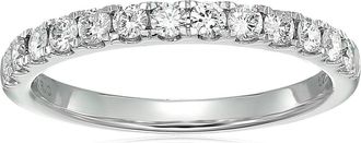 Vir Jewels 1/2 cttw Diamond Wedding Band for Women, Certified SI2-I1 Diamond Wedding Band in 14K White Gold 13 Stones