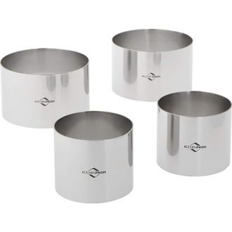 K&uuml;chenprofi Cooking Ring Molds, 4 Piece Set, 2.5-Inch & 3-Inch, Stainless in Silver at Nordstrom