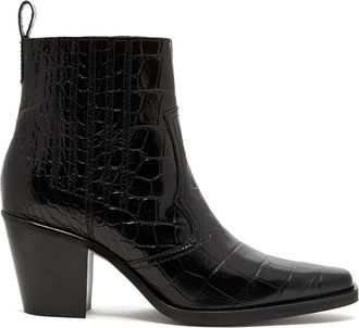 Generic Ladies Square Toe Chunky Heel Ankle Boots, Comfortable Block Heels Western Cowboy Short Booties, Fashion Pull on Outdoor Riding Boot for Party Evening