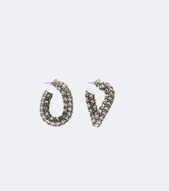 Isabel Marant Crystal-embellished hoop earrings