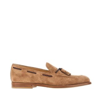 Brunello Cucinelli Suede leather loafers with tassels Man 42