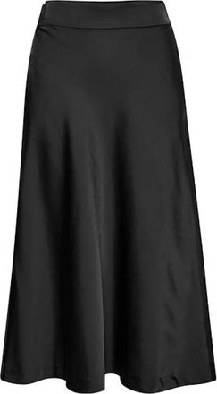 Inwear Zwarte A-lijn Rok - Dames - Midirokken - Zwart - 2XL - Polyester - Rokken