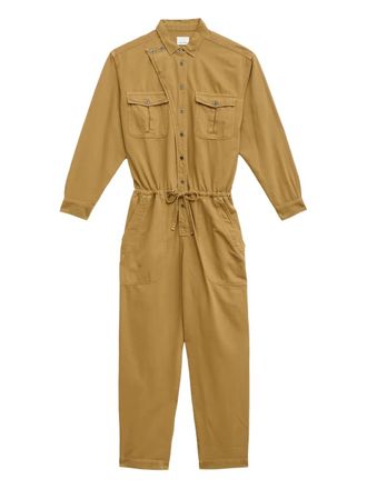 Isabel Marant buttoned-chelby jumpsuit - men - Cotton - L - Brown