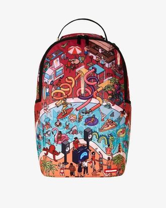 Sprayground The Party Dont Shark DLXR B7597 Unisex Large Multi Backpack GBS103