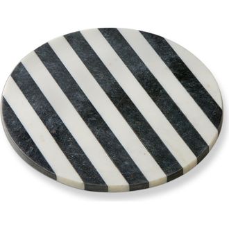 Tag Striped Round Marble Board Black Multi Marble Everyday at Nordstrom