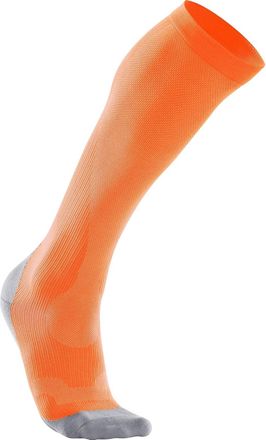 2XU Mens Compression Performance Run Sock In Orange