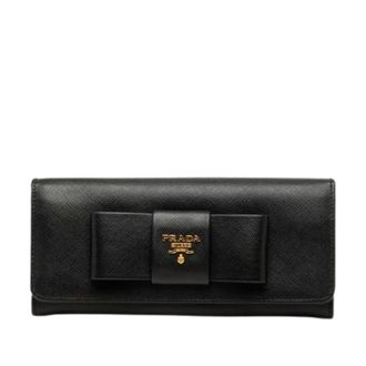 Prada Pre-owned Portafoglio lungo (bi-fold) - - Pre-owned - Donna - Nero - ONE SIZE