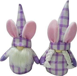 OEM Regalo Di Gnomi Pasquali, 4 Pezzi - Viola, Decorazione Da Tavola