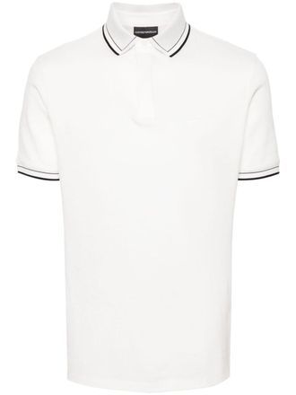 Emporio Armani Polo con ricamo - Toni neutri