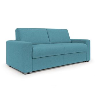 Divani.Store Sof&aacute; convertible con colch&oacute;n h20 cm 220 cm azul claro