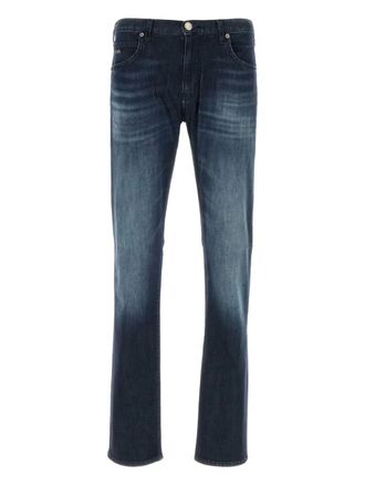 Emporio Armani tapered jeans - men - Cotton/Elastane - 36 - Blue