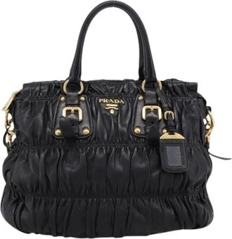 Prada Pre-owned Leren Handtas - Dames - Vintage Handtas - Zwart - ONE Size - Leer - Vintage