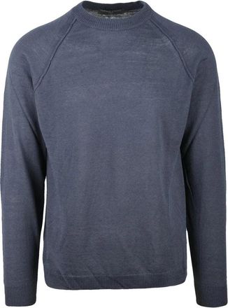 Daniele Fiesoli Grey Raglan Linen Cotton Pullover