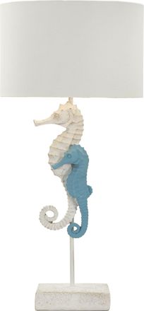 Mauro Ferretti L&aacute;mpara de mesa de resina blanca &oslash; 30,5x66,5 cm