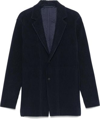 Issey Miyake Jacket - Heren - Blazers - Blauw - XL - Jassen
