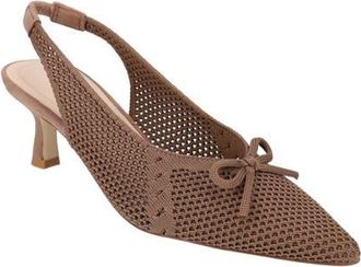 Pelle Moda Beliz Slingback Pointed Toe Kitten Heel Pump in Taupe at Nordstrom, Size 7.5