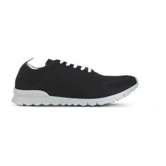 Kiton Sneakers, male, Black, Size: 11 1/2 US Lightweight Knit Sneakers