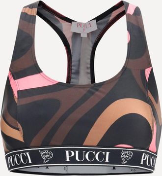 Pucci Marmo Print Sports Top Female S