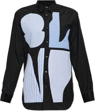 Comme Des Gar&ccedil;ons Katoenen Shirt - Heren - Overhemden - Zwart - Maat: L Katoen