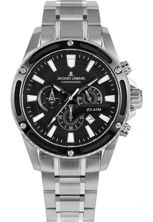 Jacques Lemans 1-2141E Mens Liverpool Watch - Silver - One Size