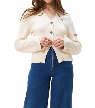 Cleobella Tamsin Knit Cardigan In Ivory