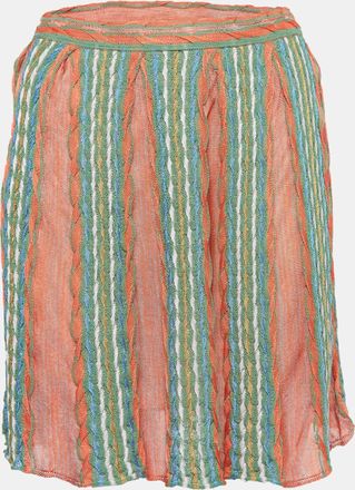 M Missoni Multicolor Striped Knit Mini Skirt