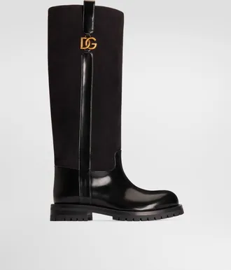 Dolce & Gabbana Suede Boots - Woman Boots And Booties Black 36.5
