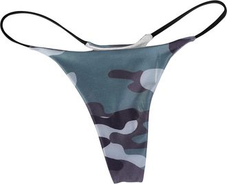 Generic Sexy Bikini Bottoms for Women String Bikini Bottoms Low Rise Brazilian Thong Strappy Swim Bottom Retro Basic Swimwear Bathing Suits Bottom for Ladies 