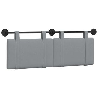 vidaXL Cabecero Colgante Gris Claro Tela Vidaxl
