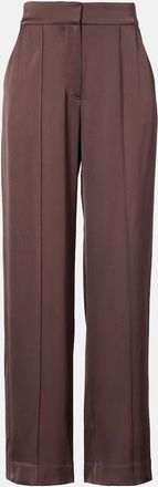 SIMKHAI Kyra high-rise satin wide-leg pants