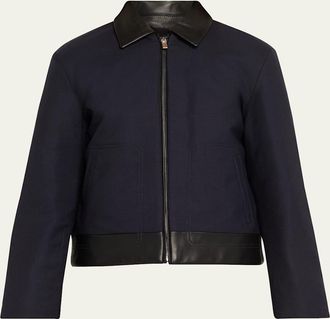 Theory Boxy Zip-Front Jacket