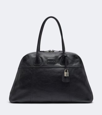 Miu Miu Vivant leather bowling bag