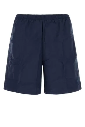 Ami Navy Blue Solid Shorts