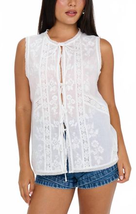 Show me your Mumu Camden Blouse In White