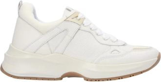 Liu Jo Witte Lily 10 Sneakers - Dames - Sneakers - Beige - 37 EU - Leer - Schoenen