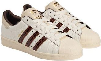 adidas x Wales Bonner Gender Inclusive Superstar Sneaker in White/Fox Brown/Off White at Nordstrom, Size 12.5 Womens