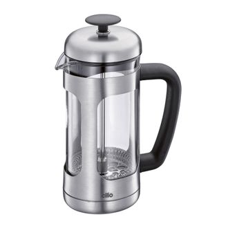 OEM Caffettiera A Pistone Cilio Maria, Per 3 Tazze, Diametro 7 X 17 Cm, 0,35 L, Acciaio Inox/vetro Borosilicato