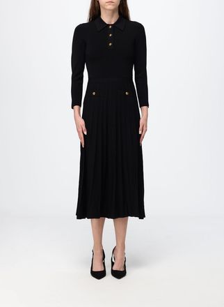 Michael Kors Abito polo midi in maglia a coste di viscosa riciclata