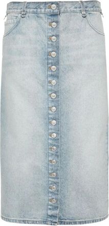 Courr&egrave;ges Blue Denim Multiflex Rok - Dames - Spijkerrokken - Blauw - S - Denim - Rokken