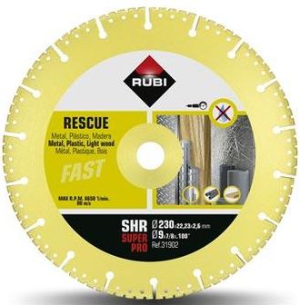 Rubi Disco Diamante Segmentado Multimateriales 230 Mm Superpro - 30902