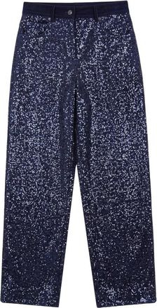 8pm Rechte broek - Dames - Straight fit broeken - Blauw - 2XS - Broeken