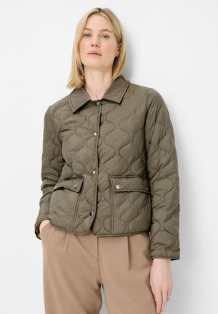 Fuchs Schmitt Steppjacke FUCHS SCHMITT, Damen, Gr. 36, schilf, Web, Obermaterial: 100% Polyester, unifarben, regular fit normal, Rundhals, eingefasste Kante, Jacken