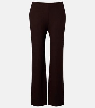 Leset Lauren jersey wide-leg pants